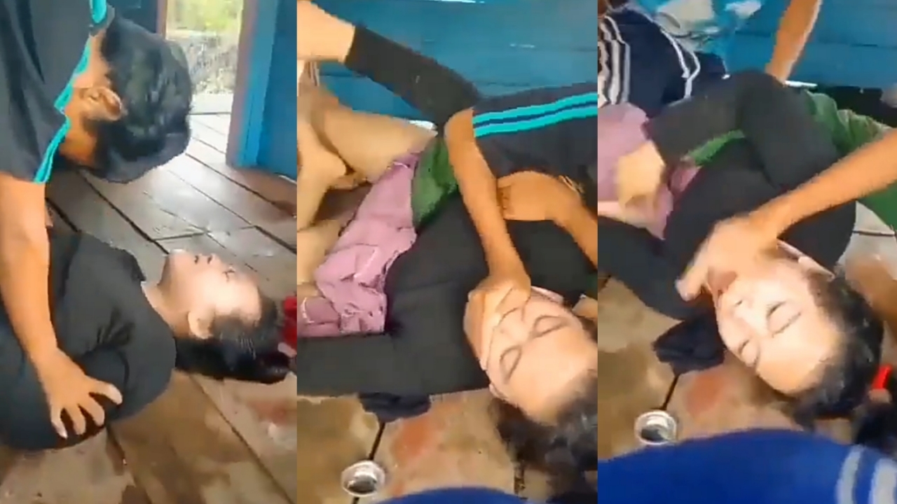 Bokep indo dipaksa teman habis mabok lem