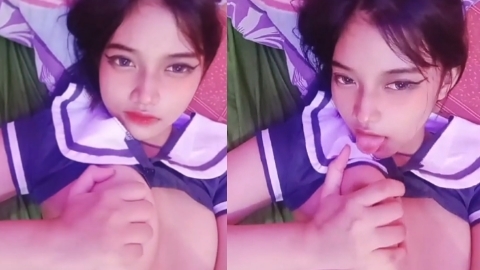 Bokep smp Acay Nabila sange jilatin uting imutnya